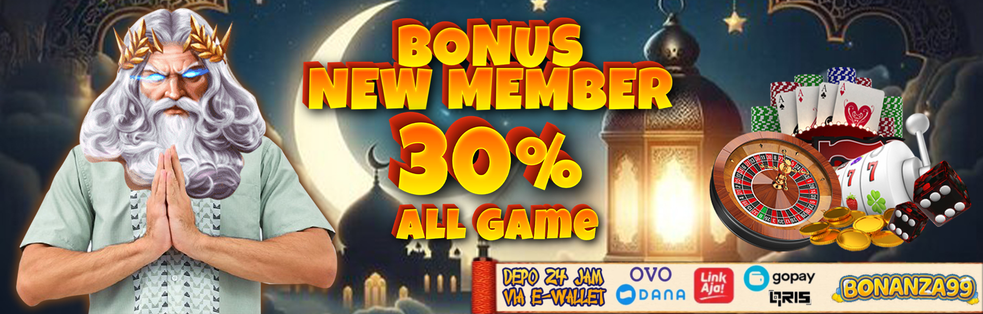 Bonus New Member 30%