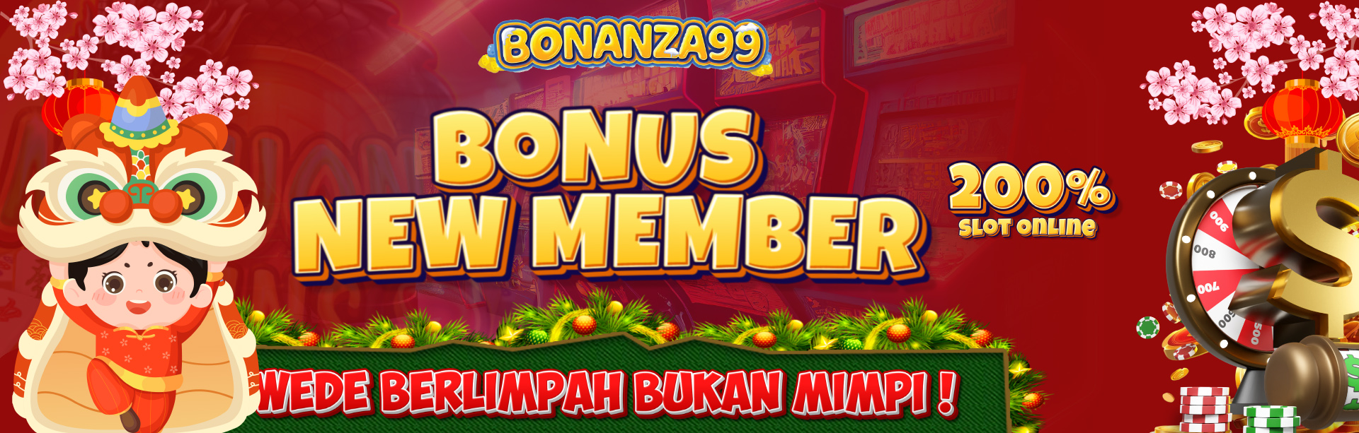 BONUS NEW MEMBER 200% SLOT ONLINE