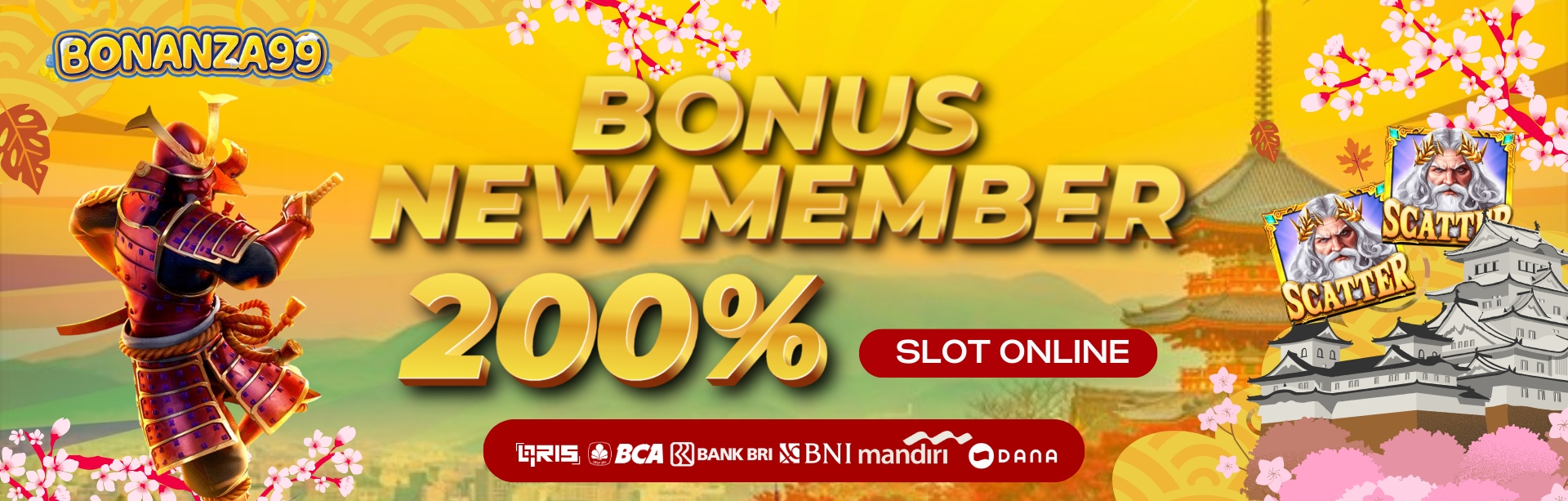 BONUS NEW MEMBER 200% SLOT ONLINE