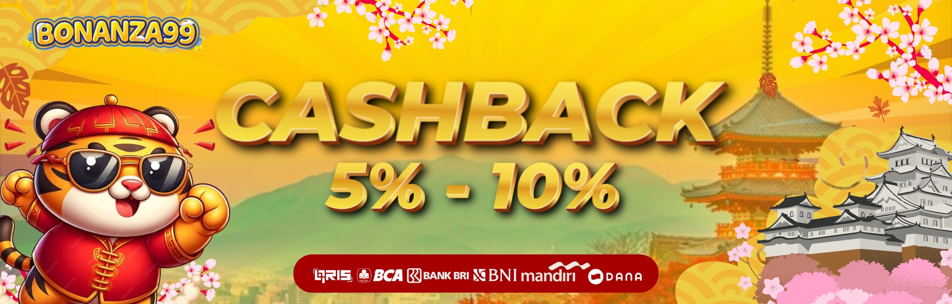 Cashback 5-10% All Game