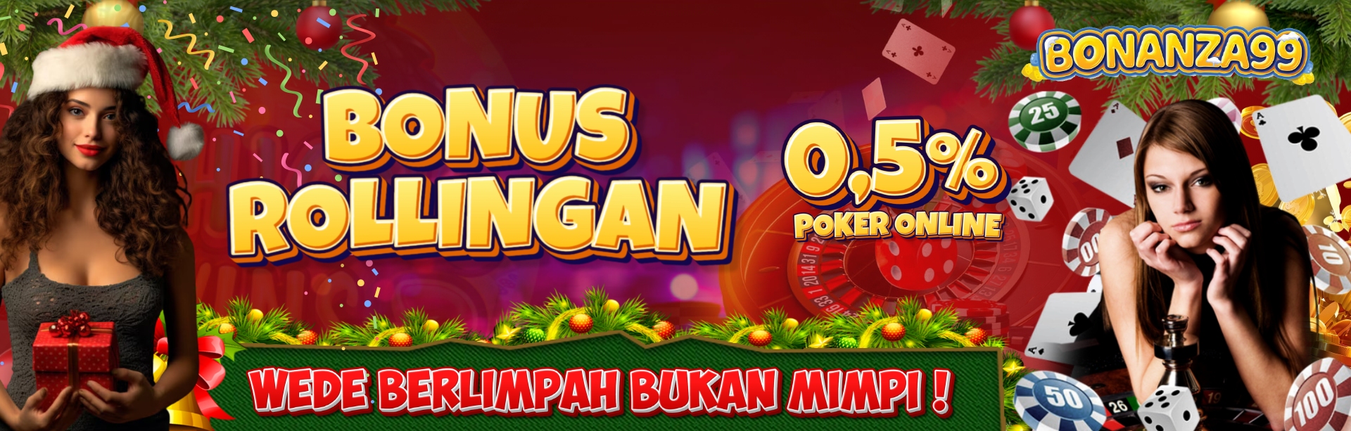 Bonus Rollingan Poker Online 0.5%