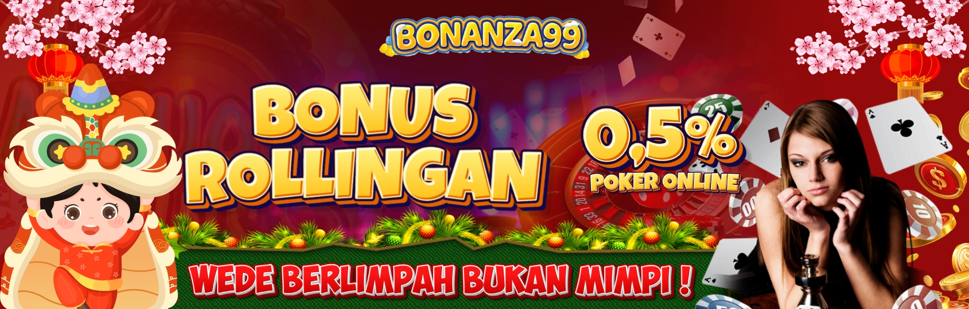 Bonus Rollingan Poker Online 0.5%