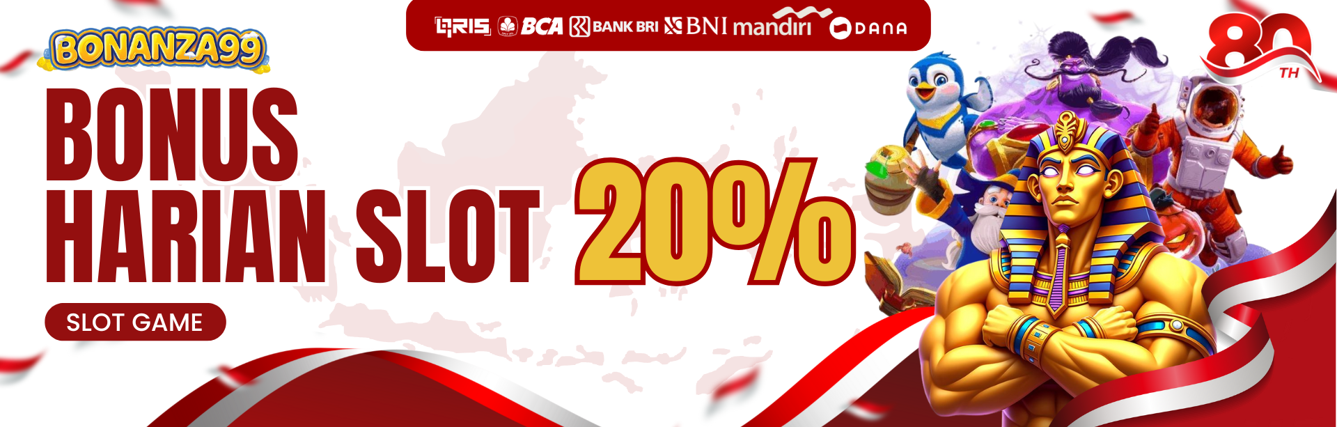 Bonus Deposit Setiap Hari Slot Online 20%