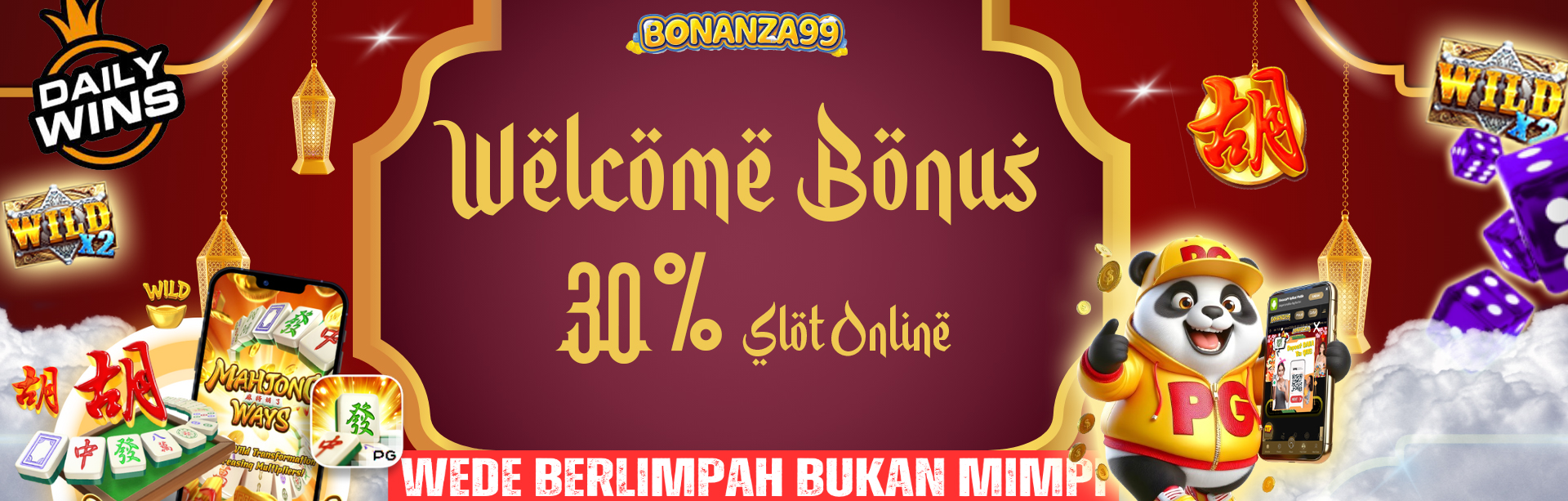 Bonus New Member 30% SLOT DI DEPAN