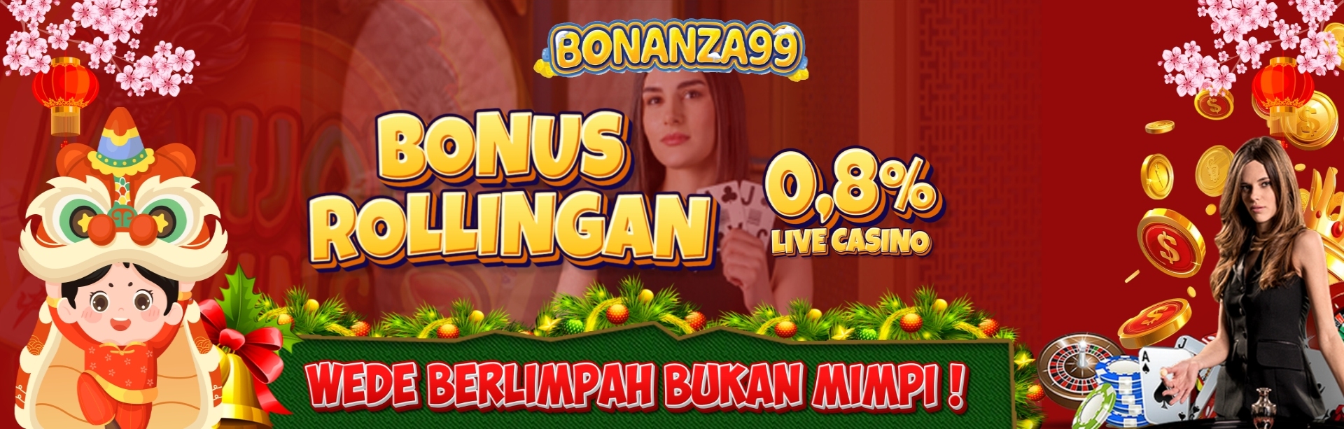 Bonus Rollingan Live Casino 0.8%