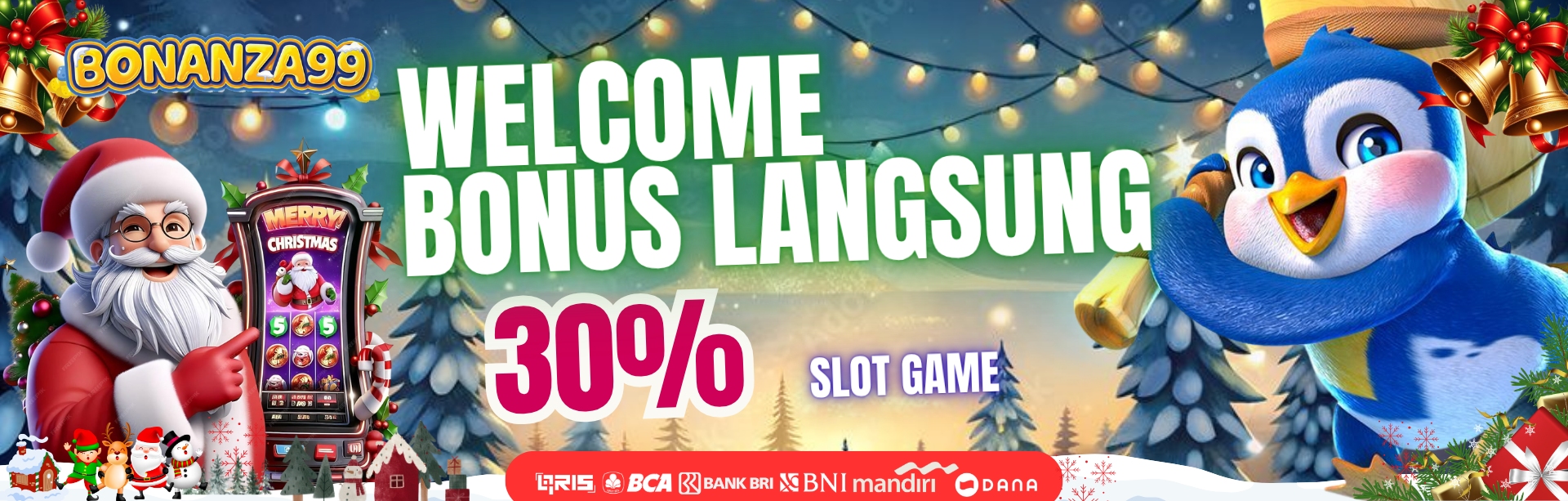 Bonus New Member 30% SLOT DI DEPAN