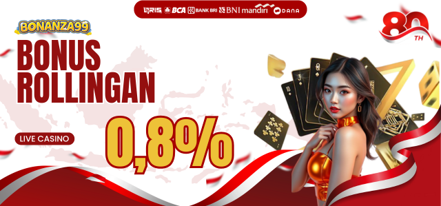 Bonus Rollingan Live Casino 0.8%