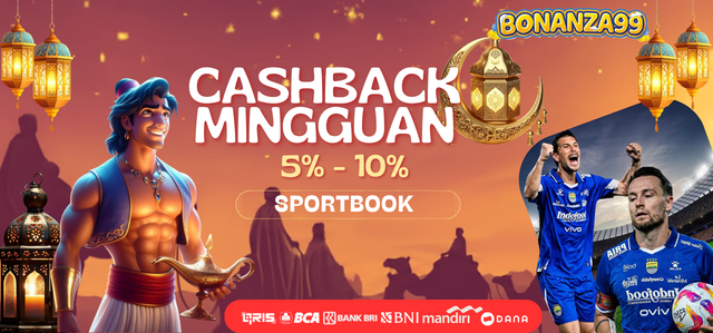 BONUS CASHBACK MINGGUAN 5% - 10% SPORTBOOK