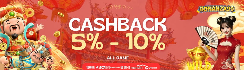 CASHBACK 5% - 10%