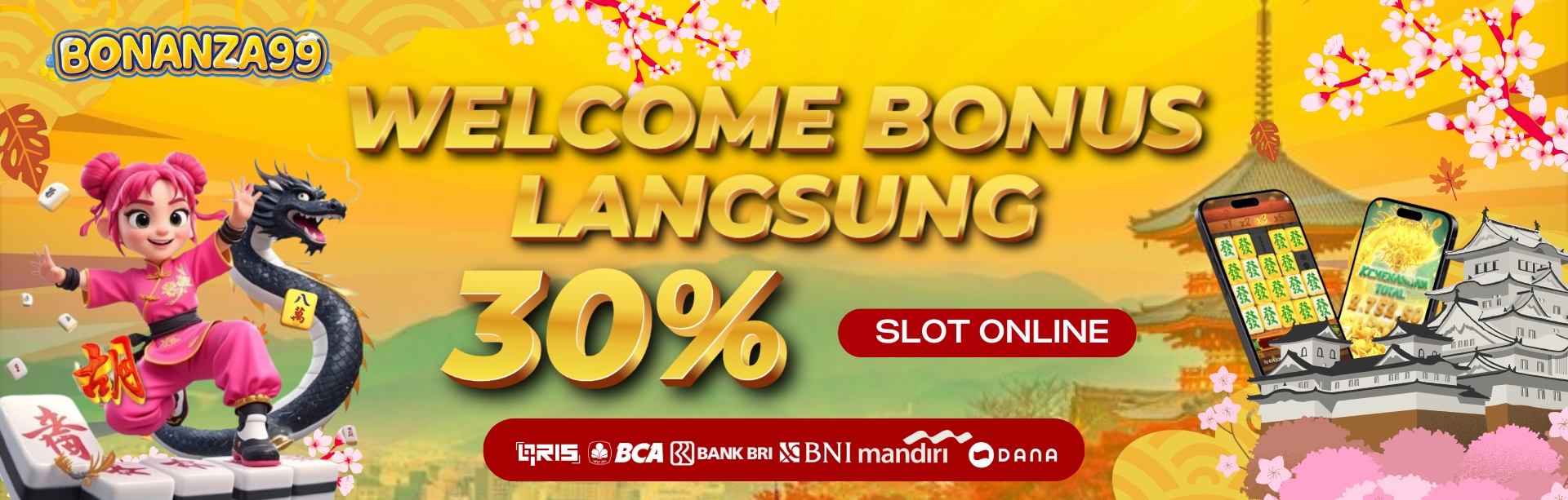 Bonus New Member 30% SLOT DI DEPAN